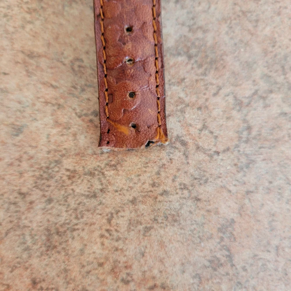 Disney Store Mickey Mouse Watch w/ Original Case ~ LORUS ~ Leather Strap ~ Y2K